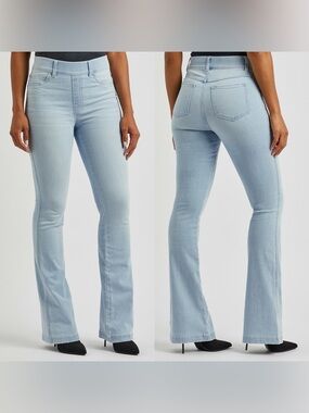 Spanx Flare Jeans in Retro Light Wash L